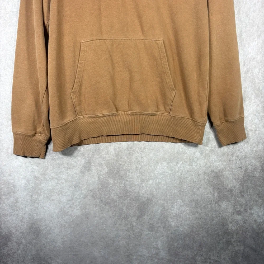 The North Face Hoodie Mens Medium Brown Half Dome Logo Pullover Fleece Outdoors